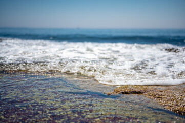 Tide refreshing pools at the oceanfront of Wonderland Trail Acadia National Park