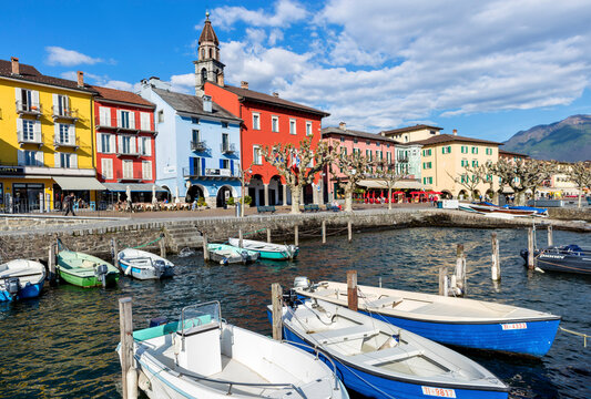 switzerland, ticino canton, lago maggiore