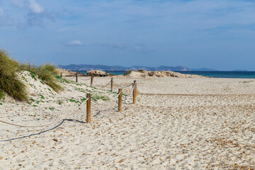 Espalmador islet make up the best preserved dune system of the Balearic Islands. It is part of the...