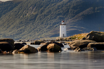 Høgstein lighthouse on Godøy, Norway