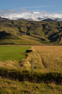 Landscape Balance And Symetry Leading To The Mountain