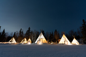 カナダ先住民族のテント