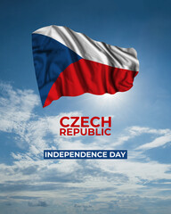 Czech independence day card