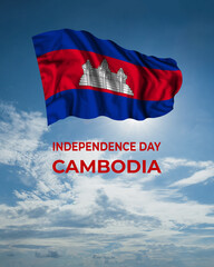 Cambodia independence day card