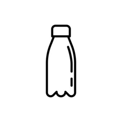 Water bottle thin line icon. Promotional product. Modern vector illustration.