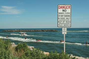 sign on the beach