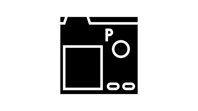 supply-side platform animated line icon. supply-side platform sign. isolated on white background