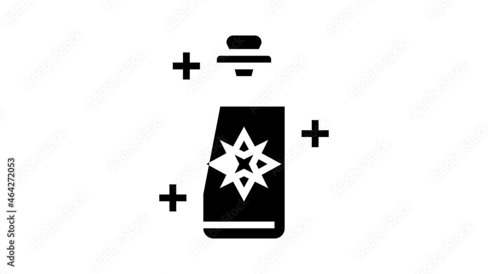 Canvas Prints potion boho animated glyph icon. potion boho sign. isolated on white background