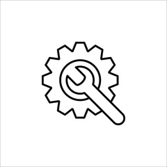 Service Tools icon.vector illustration on white background. color editable