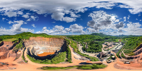 mining pit Albersweiler Germany 360° x 180° airpano