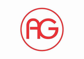 Simple shape of AG initial letter