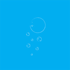 Natural realistic bubble illustration vector design