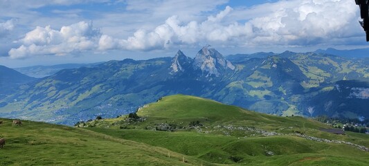 Fototapeta premium Kanton Schwyz Blick vom Frohnalpstock
