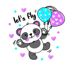 let is fly, Panda with balloons