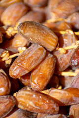 Close-up shot of Dates harvest