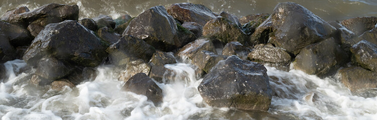 water on rocks
