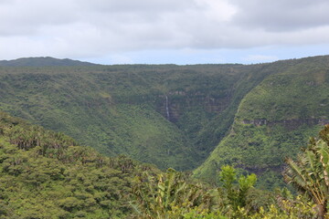 Fototapeta na wymiar View of Black River Gorges from Le Petrin, Mauriitus