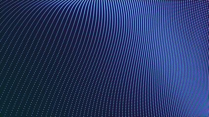 abstract colorful particle line background. Blurred lights abstract background. Beautiful wave shaped array of glowing dots.