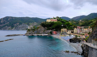 Obraz premium a view of Cinqueterre National park