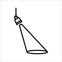 spotlights icon. Searchlight icon. vector illustration for mobile concept and web design on white background