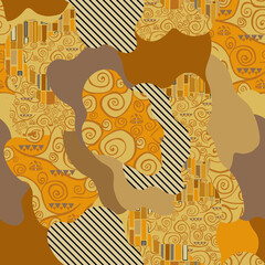 seamless pattern abstract Klimt
