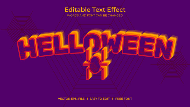 helloween text effect style