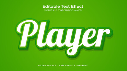 Player text effect style
