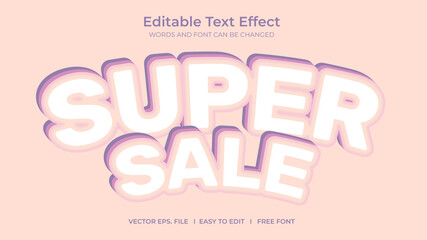 Super sale text effect style