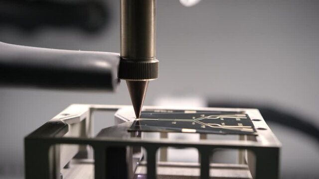 Production of a printed circuit board using laser equipment