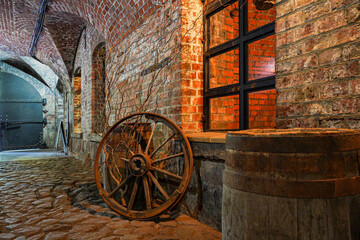 Obraz premium Tavern in the basement of the old castle