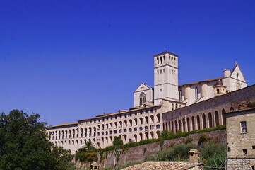 Fototapeta na wymiar Basilica of San Francesco in Assisi, Italy