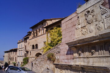 Fototapeta premium Typical street of Assisi, Italy