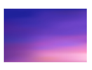 Sunrise or Sunset. Twilight sky after sunset. Vector illustration.