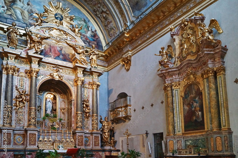 Wall mural interior of the temple of minerva in assisi, italy