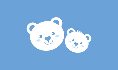 Illustration vector graphic of cute bear animal