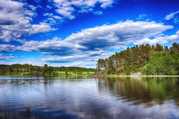 lake in the mountains