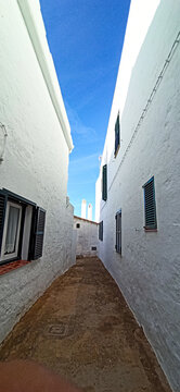 View of the village "Es Migjorn Gran", Menorca, Balearic Islands, Spain,