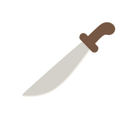 icon knife in a flat cartoon style