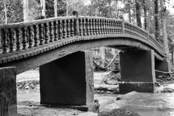 old bridge over the river