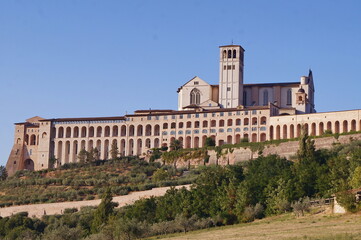 Fototapeta na wymiar Abbey of San Francesco in Assisi, Italy
