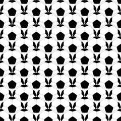 Football or Soccer - Seamless Vector Square Pattern