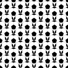 Football or Soccer - Seamless Vector Square Pattern