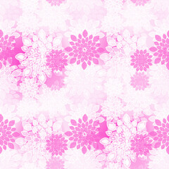 Pink Floral Pattern Design Background