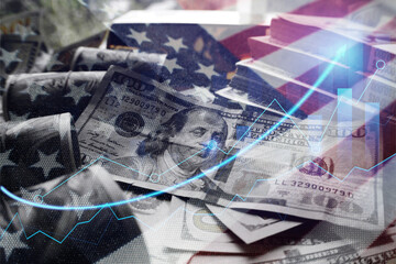 Business And Finance Concept Of Investments Taking Off In The U.S. Markets 