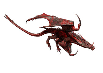 magic dragon is hunting down side view