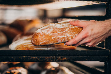 Bread baking industry, tasty pastry