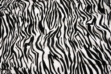 Fabric background with zebra animal print texture