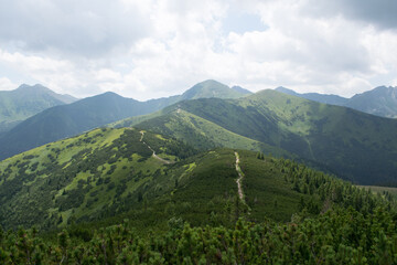 Fototapeta na wymiar landscape in the mountains tatra mountains czerwone wierchy
