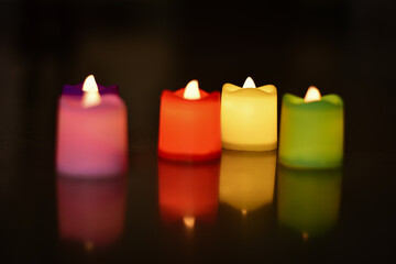 Beautiful Shine Of Small Candles