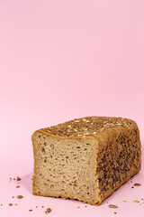 toast wheat bread sliced isolated